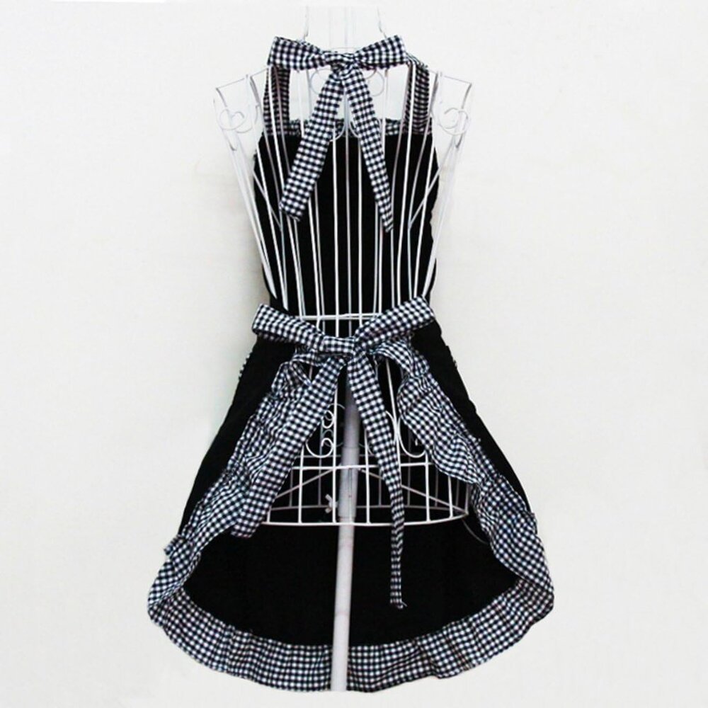 Cute Retro Lovely Vintage Ladies Kitchen Flirty Vintage Aprons for Women Girls w - Picture 4 of 5